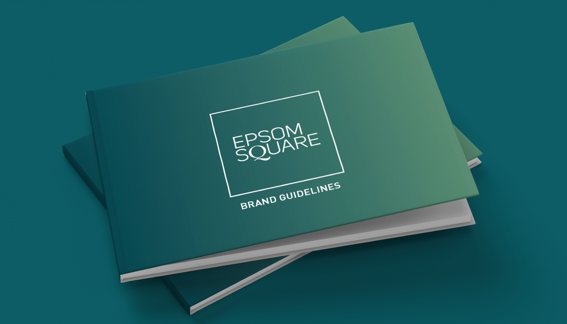 Epsom Square shopping centre brand guidelines cover Beyond London Eposom Square Shopping Centre Retail Design Asset Enhancement Brand Identity Signage & Wayfinding Customer Experience design