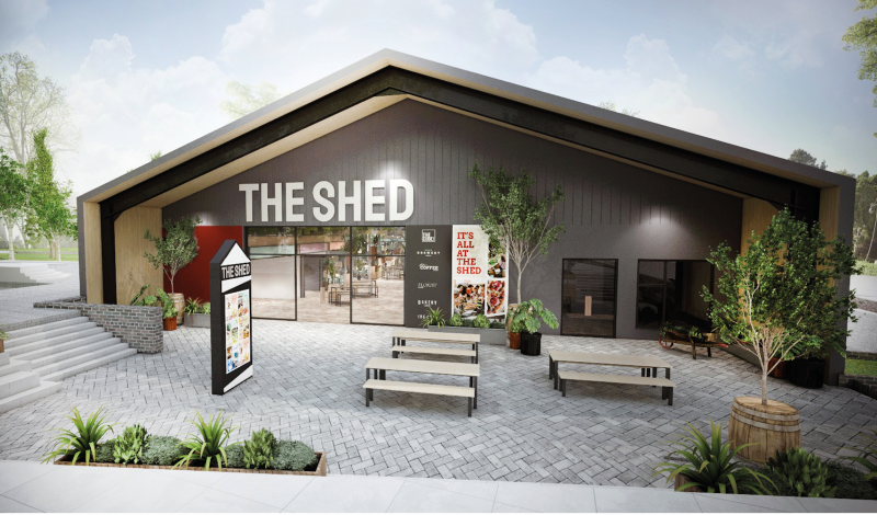The Shed exterior design visual