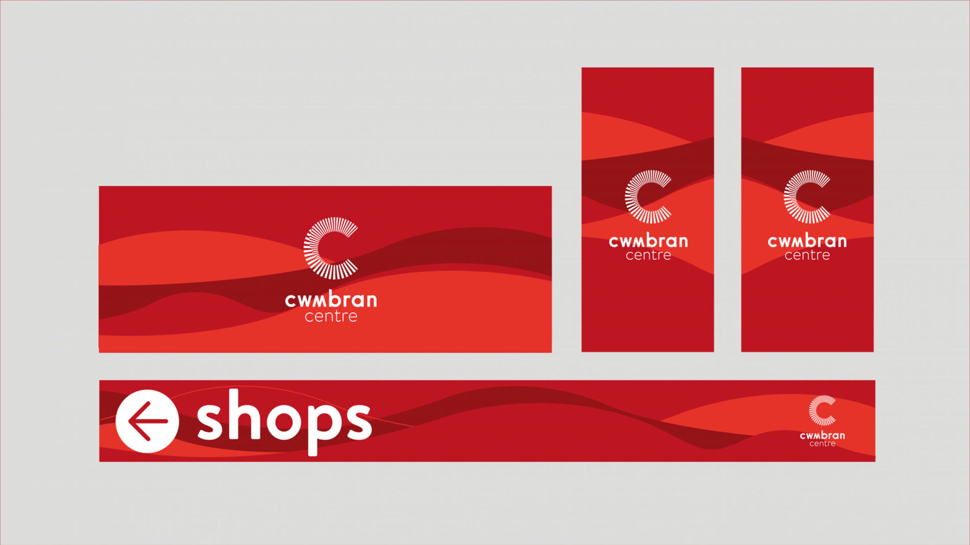 Cwmbran graphic design signage Beyond London Cwmbran Shopping Centre Retail Design Asset Enhancement Brand Identity Signage & Wayfinding Customer Experience design