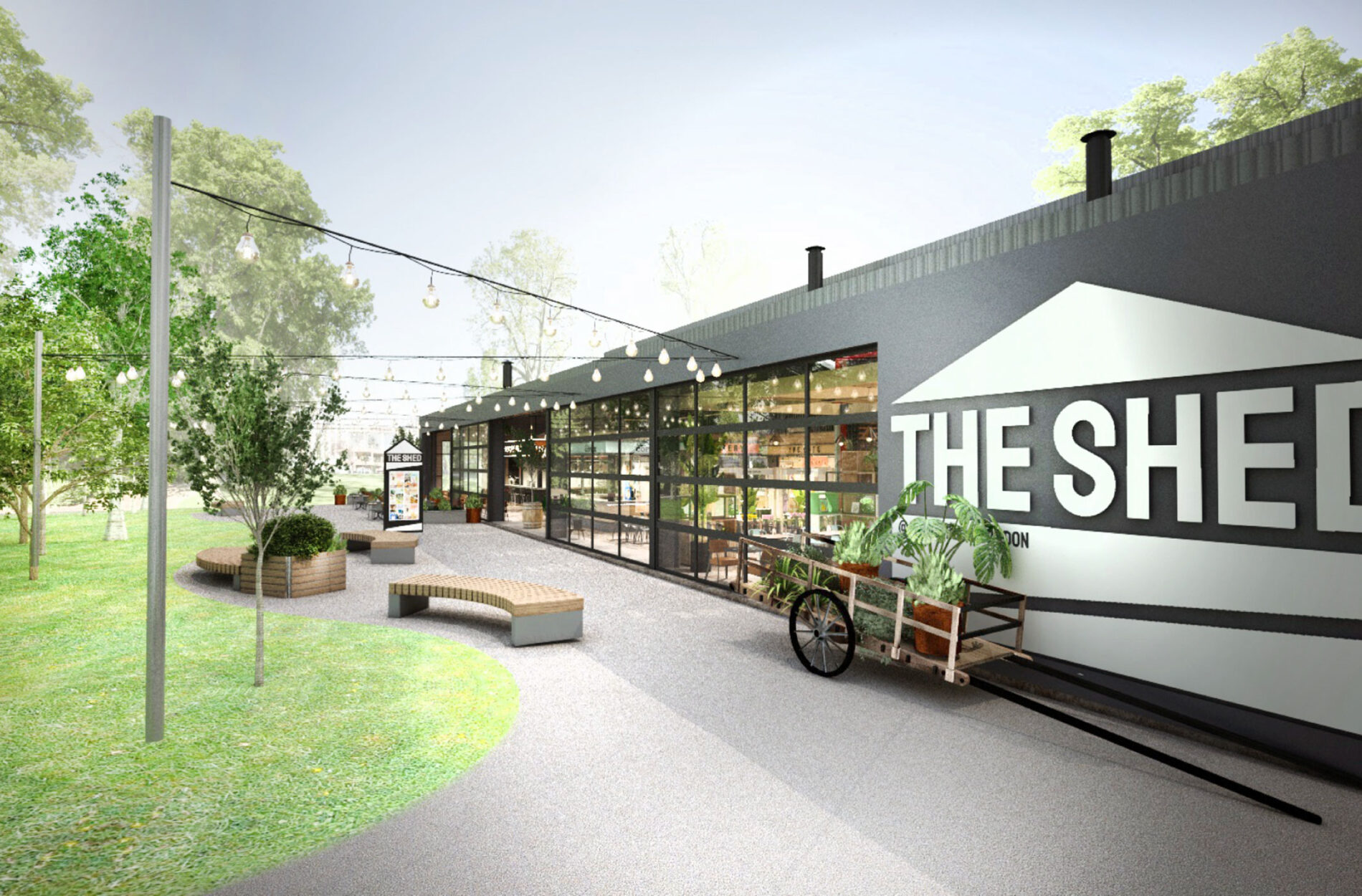 The Shed exterior design visual