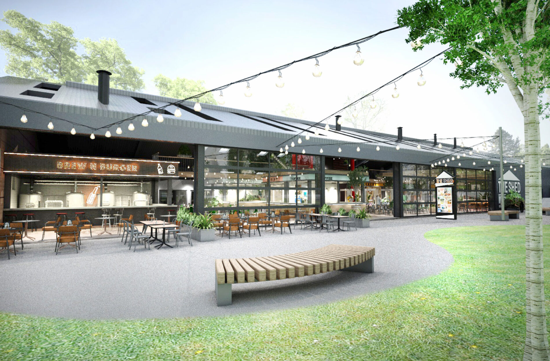 The Shed exterior design visual