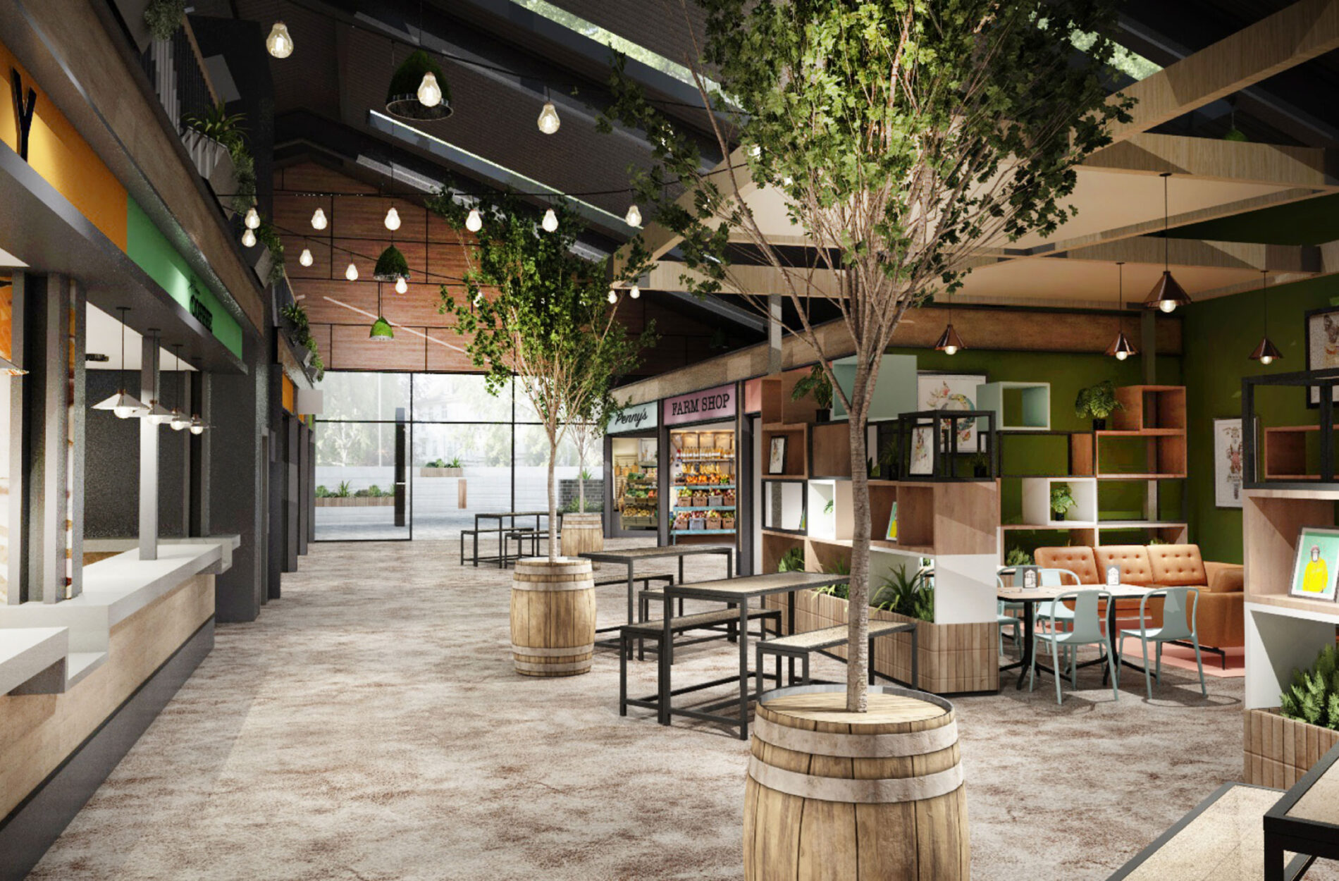 The Shed interior design visual