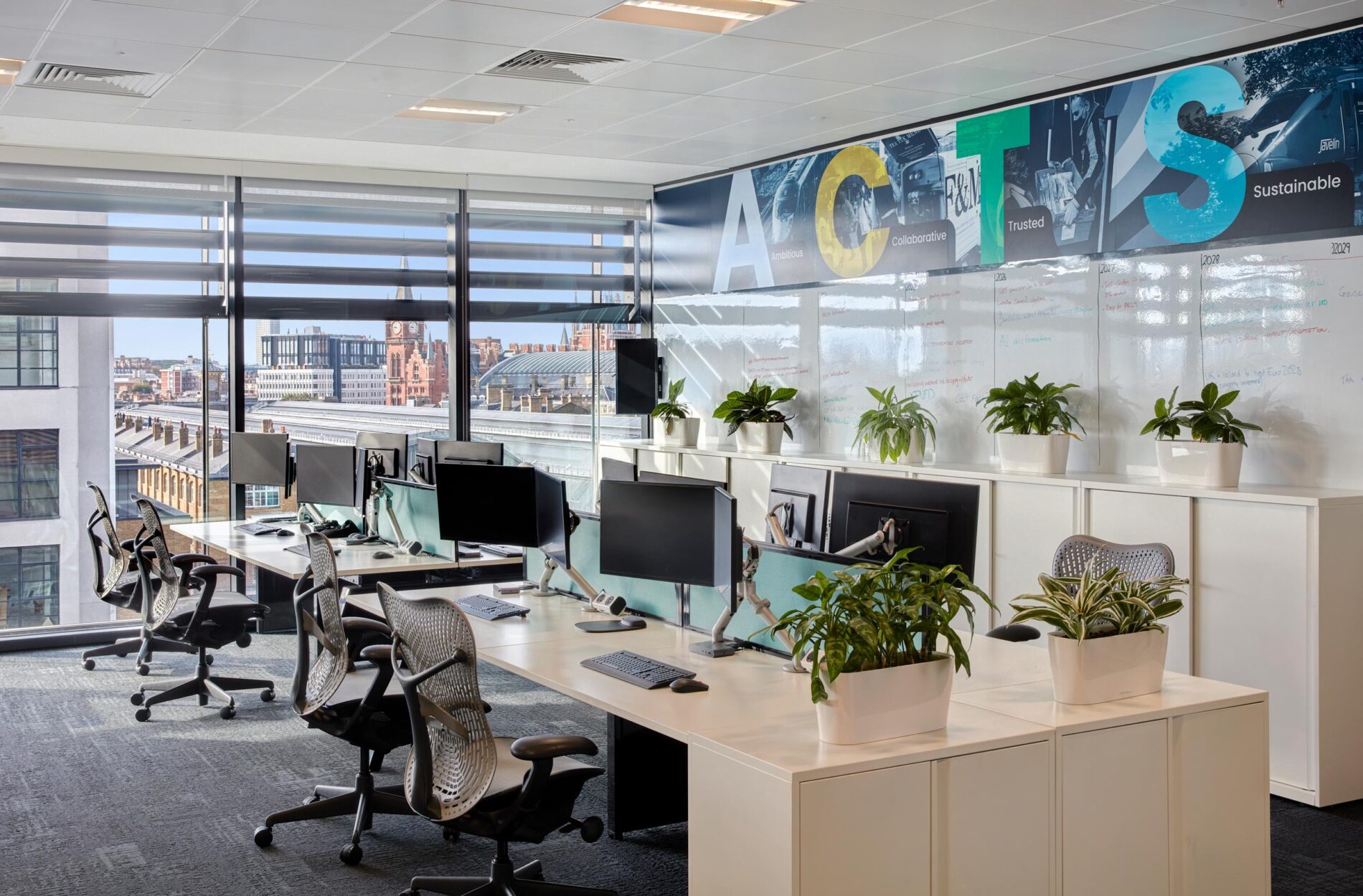 Beyond London HS1 Workplace Design Rebrand Interior Beyond London High Speed 1 - Brand Strategy & Brand Identity Logo Design Brand Guidelines