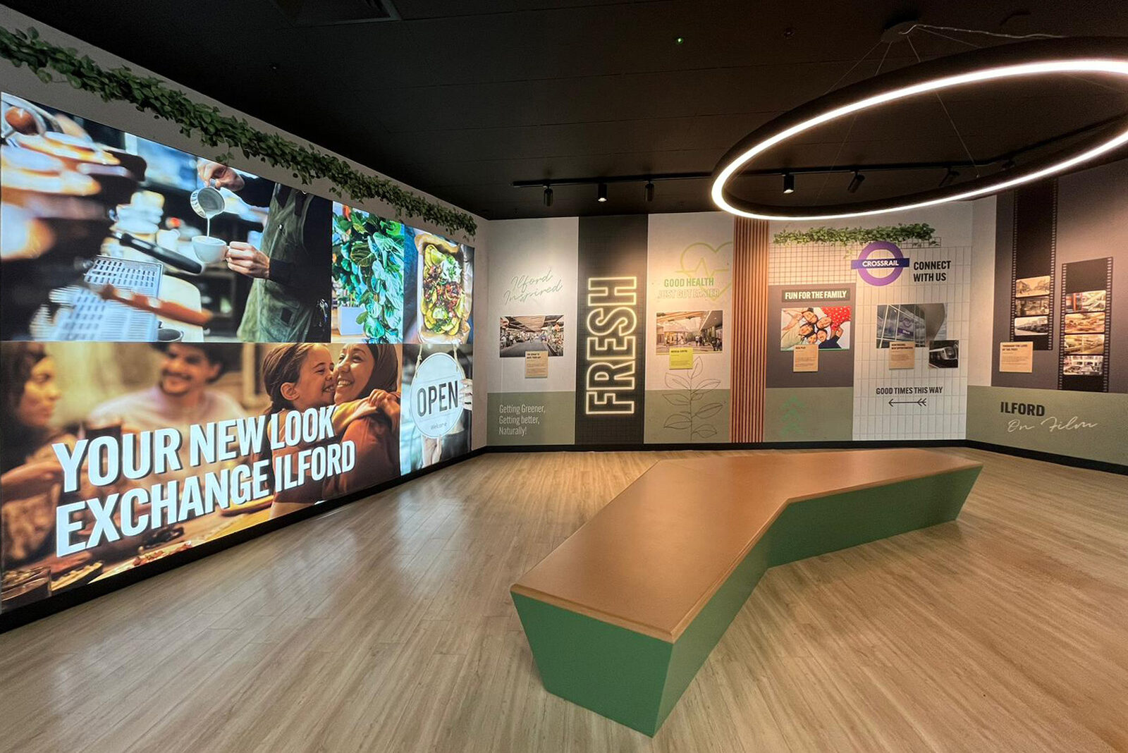 Exchange Ilford Marketing Suite Beyond London Illford Exchange shopping centre marketing suite interior design Signage & Wayfinding Customer Experience design