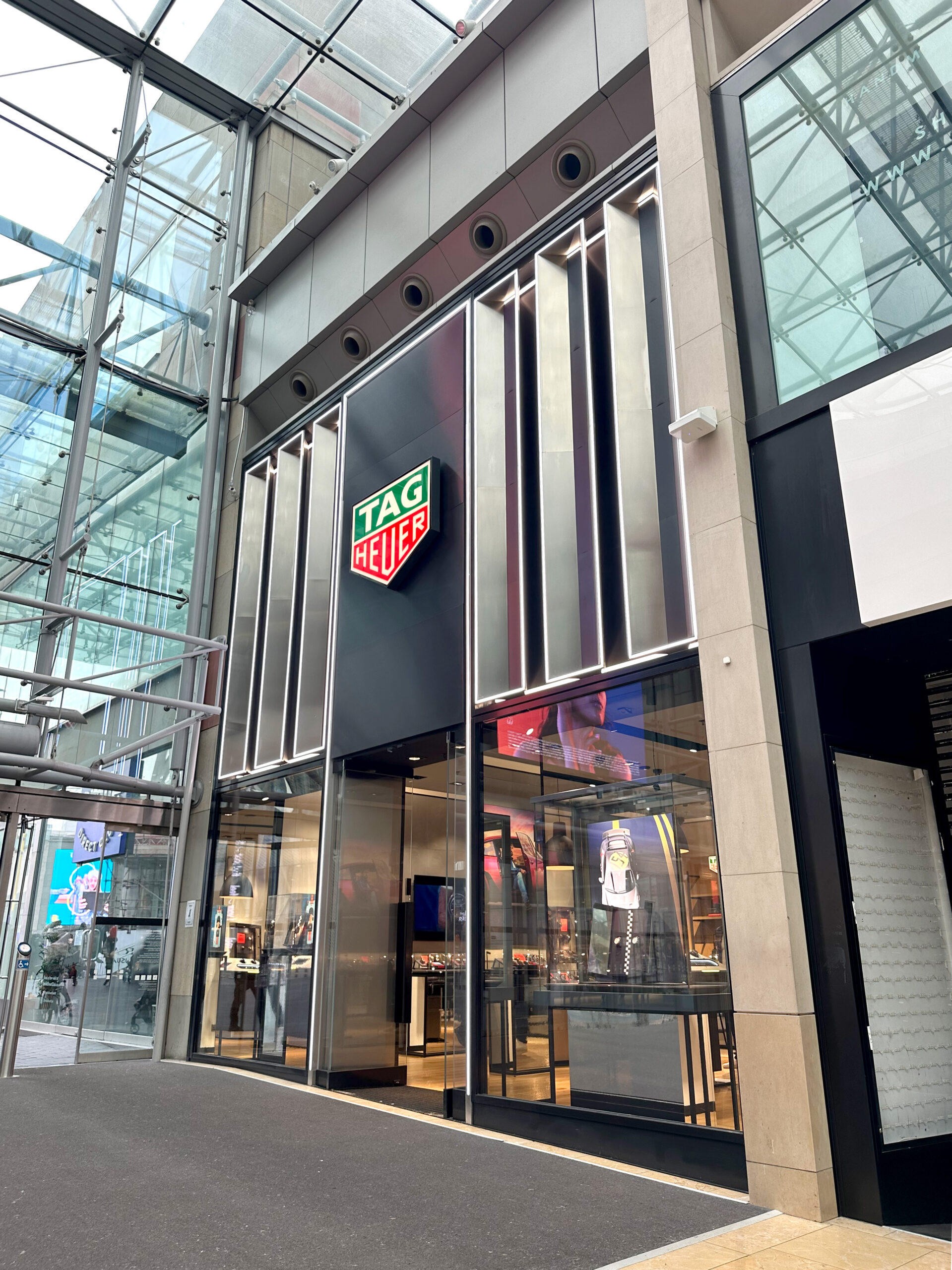Beyond London Bullring Shopping Centre Birmingham Tag Heuer Retail Design management Asset Enhancement Customer Experience design