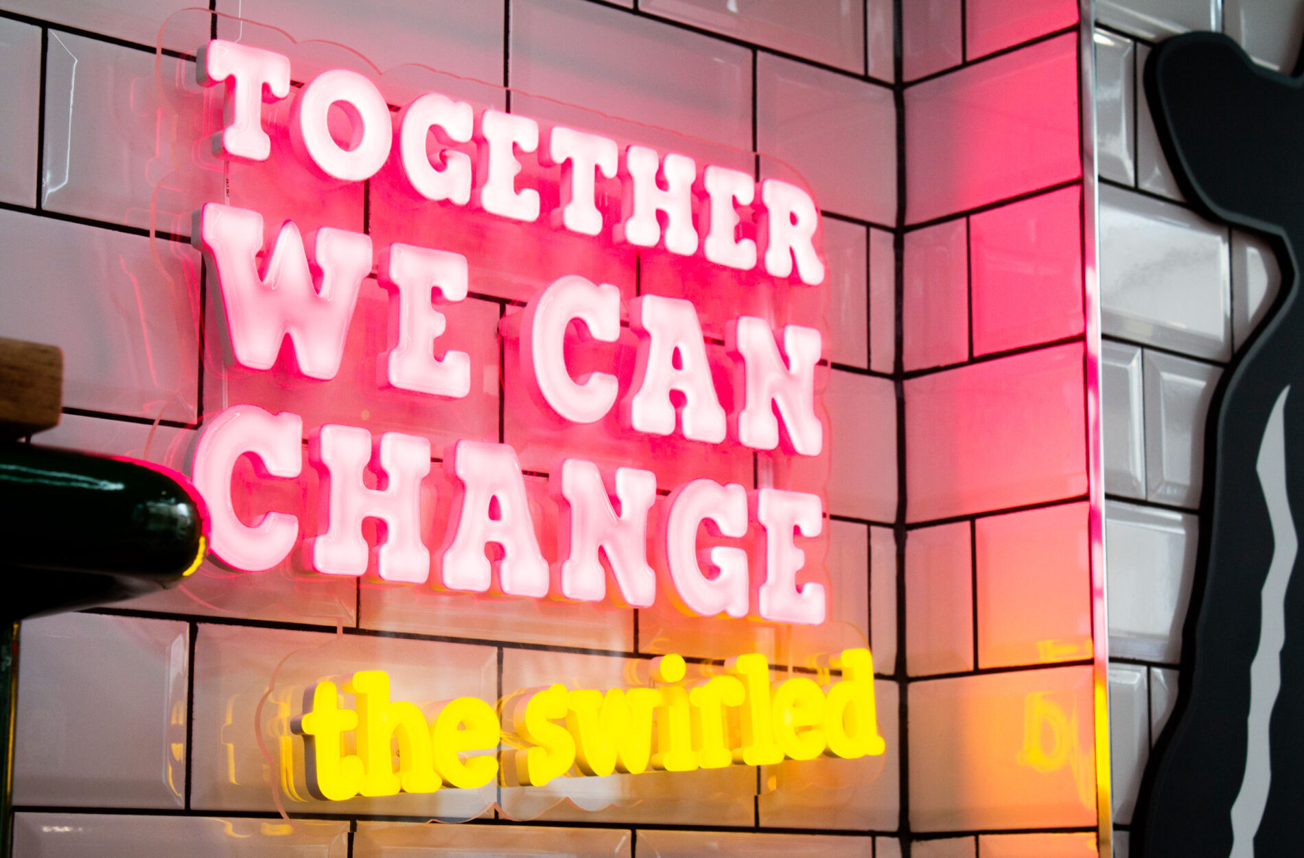 Ben & jerry's Branding Interiors Ice cream shop Wall Lighting LED Neon Cropped